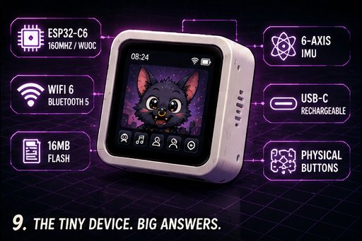 Panel 9 — The tiny device. Big answers.